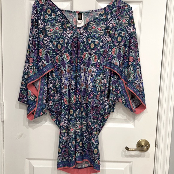 Laundry By Shelli Segal Swim Cover-Up Tunic S/P - Picture 3 of 6